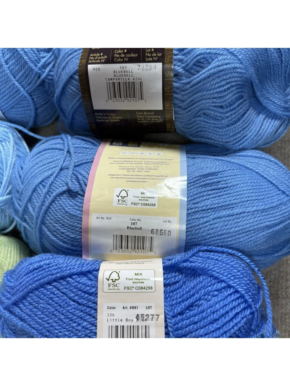 lion brand assorted colors